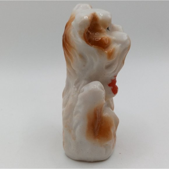 Vintage Terrier Dog Figurine Made in Japan Bowtie Bow Tie Figure - Picture 6 of 10